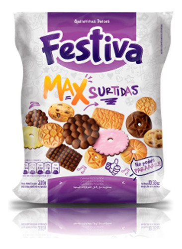 Pack X 18 Unid. Galletitas  Max Surtida 300 Gr Festiva Gall 0