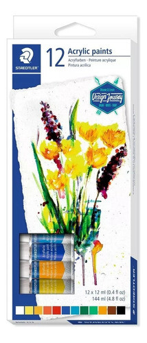 Pintura Acrilica Staedtler En Pomo X12 Serviciopapelero 0