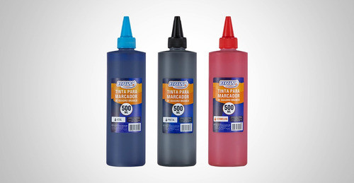 Tinta Para Marcador De Quadro Branco Brw 500ml 0