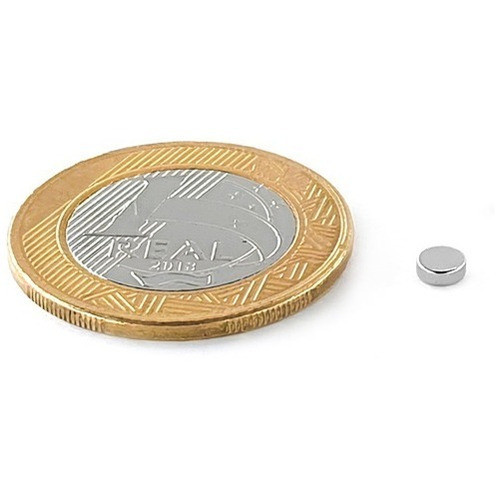 Ímã Neodímio Ø 4x1,5 Mm N35 100 Unidades 1