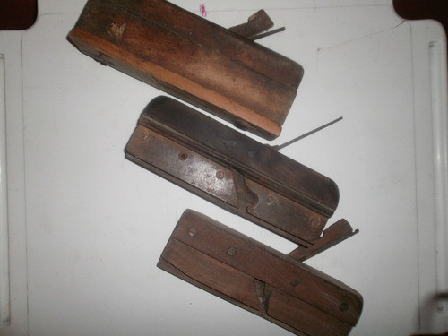 3 Antiguos Garlopines Importados Para Coleccionar Y Decorar 1