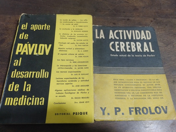 Lote X 2 Viejos Libros De Psicología, Pávlov. Olivos 0