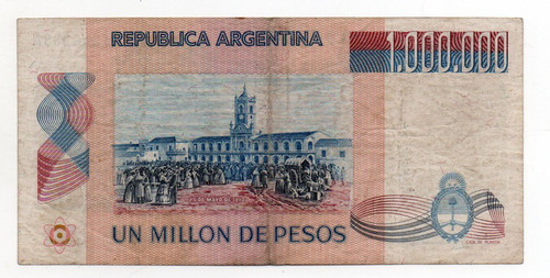 Argentina Billete 1000000 Pesos Ley 1 Millon Bot. 2513 Mb- 1