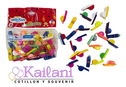 Silbatos Plàstico ( Cotillòn ) *24 Und 1