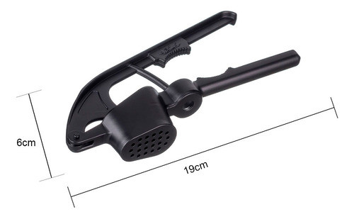 Espremedor De Alho Plus Em Aluminio Preto 19x6 Cm Weck 1