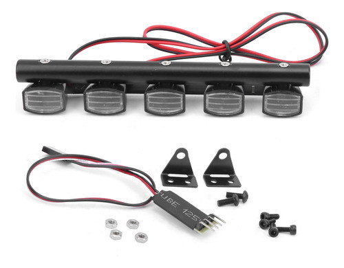 Rc Car Square Roof Universal Tipo 5led Com Controle De 3 Can 0