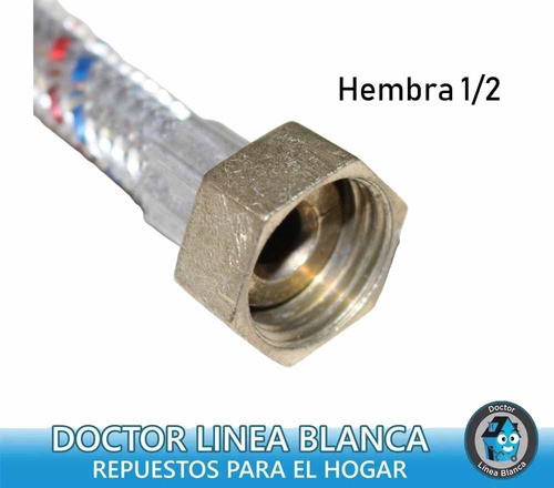 Conexion Tejida De Acero 1/2 M/h 0.40 Mts 1