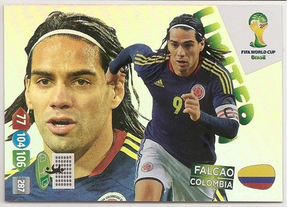 Limited Edition Falcao Card Adrenalyn Xl Panini Copa 2014 0