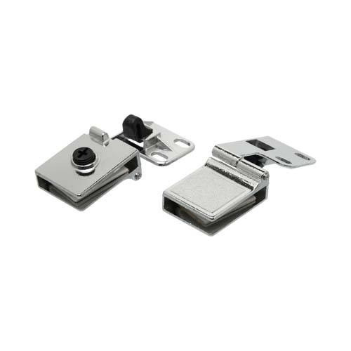 Juego Bisagra Vidrio Mueble Vitrina De 3 A 6 Mm Con Reten 0