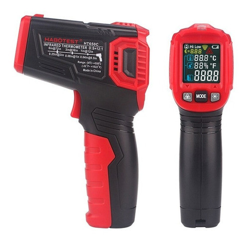 Termometro Laser Medidor De Temperatura Y Humedad -50° 600°c 1