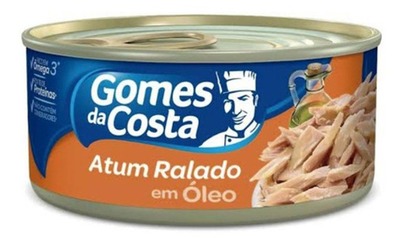 Atum Ralado Em Óleo Gomes Da Costa 130gr - Kit Com 6 0