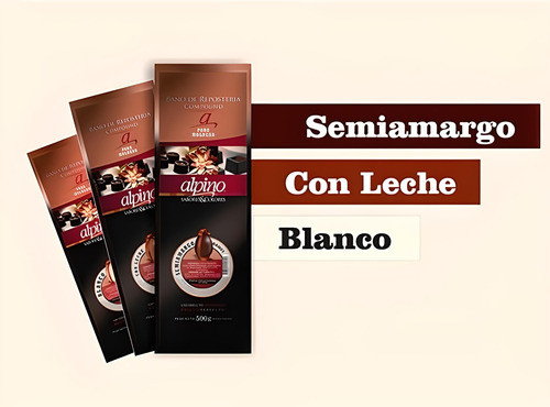 Chocolate Con Leche Alpino Lodiser En Tabletas 6 U X 500gr 1