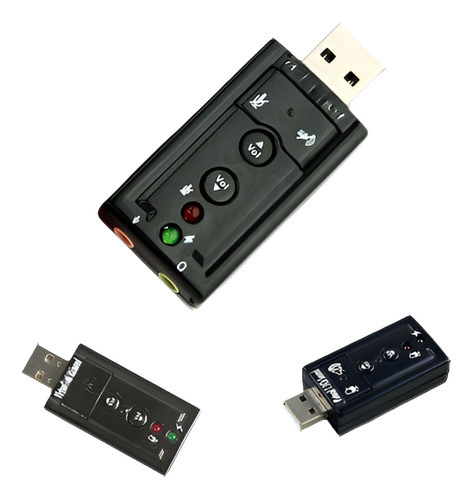 Usb 2.0 Externa 7.1 Canales 3d Virtual Audio Sonido Adaptado 0