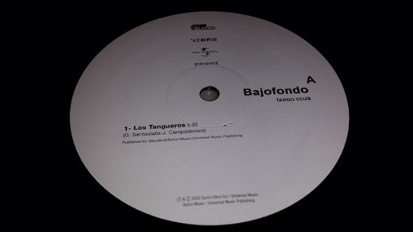 Bajofondo Tango Los Tangueros En Mi Soledad Vinilo Maxi 2002 0
