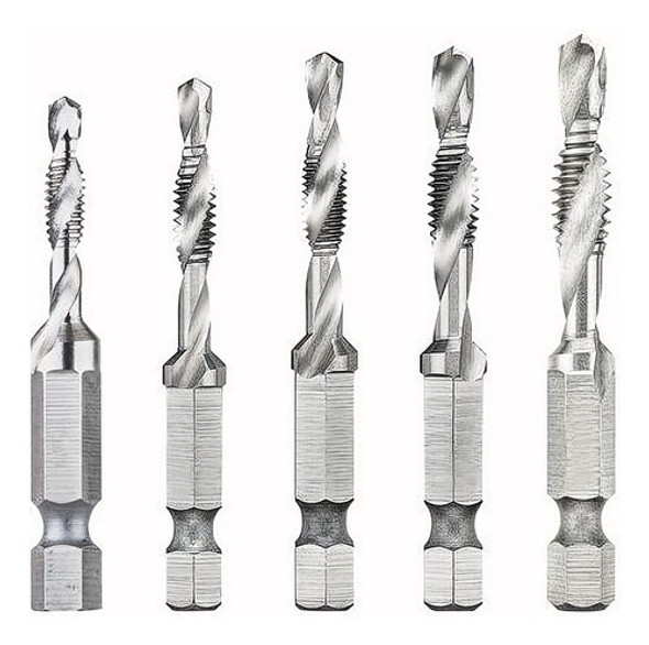 Juego De Puntas D/taladro Dewalt Dwadtqtr5set 1/4in 5 Piezas 0