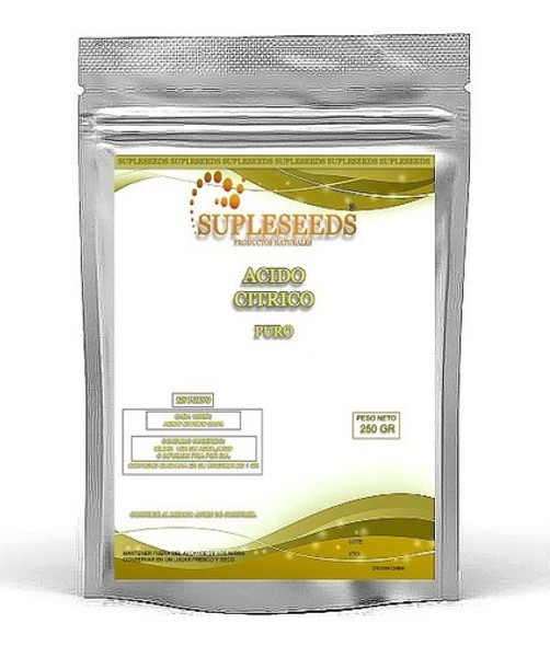 Acido Citrico Puro X 250 Gr 0