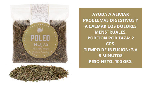 Hojas De Poleo X100 Gr - Heredia 1