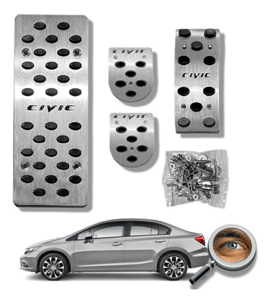 Civic 2012+ Pedalera Deportiva Mt 100% Aluminio Tuningchrome 0