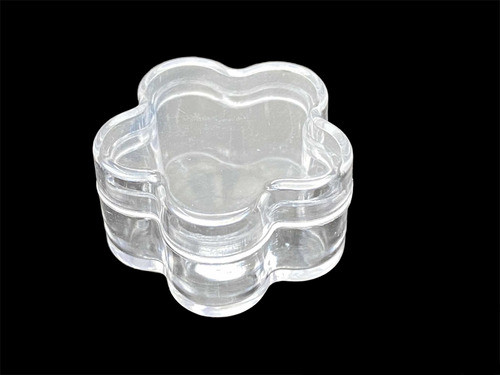 Tubito De Acrilico Flor, 15 X 30 Mm P/ 10 Grams 12 Un 1