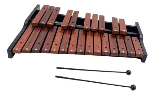 Instrumento De Percussão Xilofone Em Escala 25, Com Bolsa 0