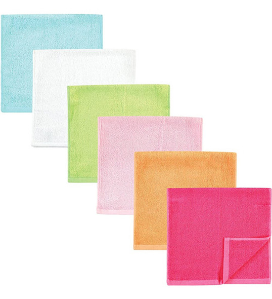 Hudson Baby Baby Rayon De Bamboo Burpcloth 6pk, Tropical, On 0