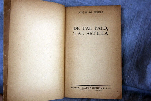 De Tal Palo, Tal Astilla, Jose M. De Pereda 1
