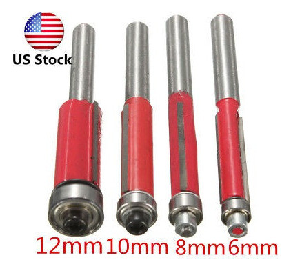 4pcs(6,8,10.12mm) Con Puntas De Carburo Broca De Recorte Al 1