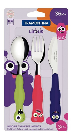 Set Cubiertos De Bebe Tramontina 0 Set Cubiertos De Bebe Tramontina 0