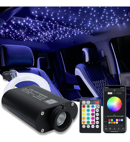 Kit De Luces De Fibra Óptica Estrella, 300 Fibras De 075cm, 0