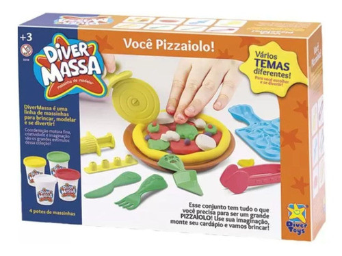 Set Diver Massa Pizza Incluye 4 Potes Universo Binario 0
