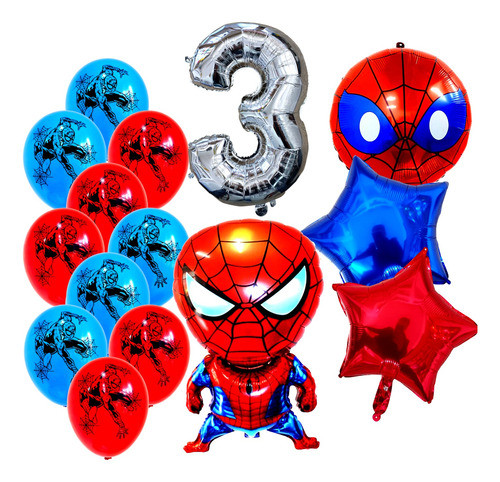 Combo Kit Globos Hombre Araña 0