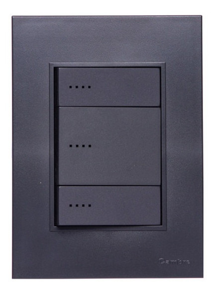 Plaqueta Llave Luz  Bauhaus Mod Doble Y 2 Simples Gris 0 Plaqueta Llave Luz  Bauhaus Mod Doble Y 2 Simples Gris 0