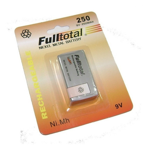 Bateria 9v Recargable 250mah Fulltotal 0