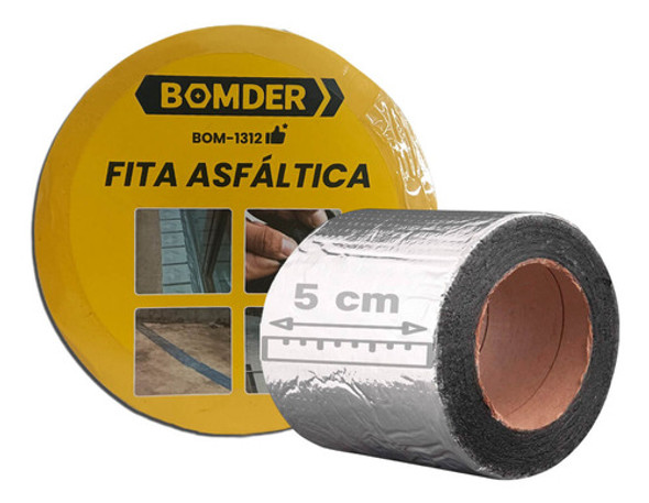 Fita Adesiva Manta Asfáltica 5 Metros 0