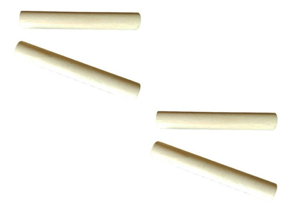 Toc-toc / Claves De Madera Infantiles 16 Cm Natural (x2) Psr 0