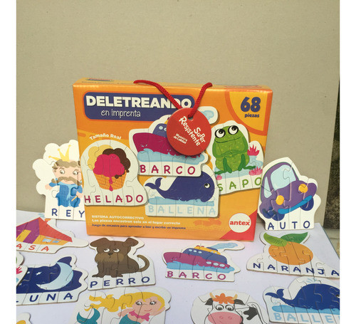 Valija Deletreando- Didáctica  Carton Extra Resistente Antex 1