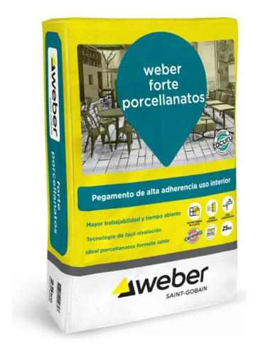 Pegamento Weber Forte Porcellanatos - Presupuesto Mayorista 0