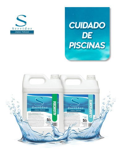 Combo Mantenimiento Clarificador + Alguicida X 5l Servidor 1