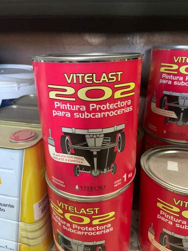 Pinturaa Prote 202 Para Subcarroceria Negro Vitecso Solvente 0