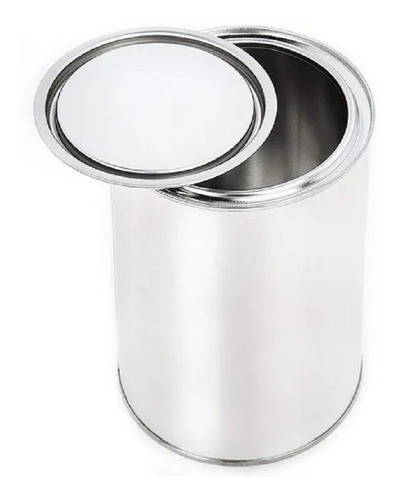 Lata Vacias  De 1lts Con Tapa De Hojalata Color Plata 1