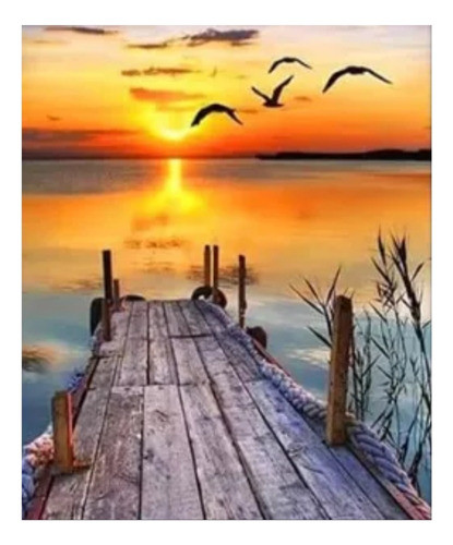 Kit De Pintura Diamantes Diamond Painting Paisaje 10 30x40cm 0