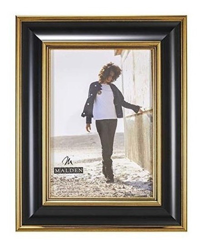 Malden International Designs Negro Y Dorado Fashion Madera M 0