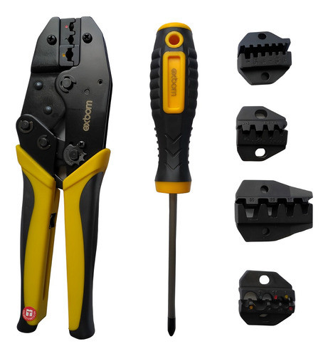 Alicate Crimpador 8x1 Multifuncional C/estojo Terminal Ilhós 0