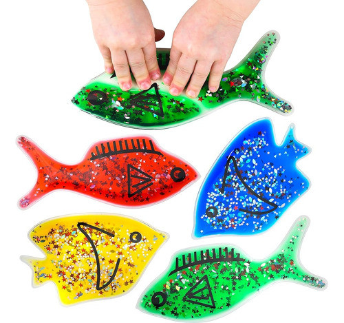 Playlearn Gel Filled Squishy Fish - Juguete Sensorial Táctil 0