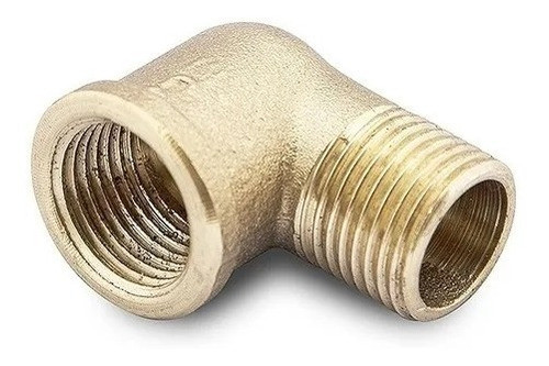 Codo De Bronce Roscado 1  Ø P/agua Fría Y Caliente H-m 0
