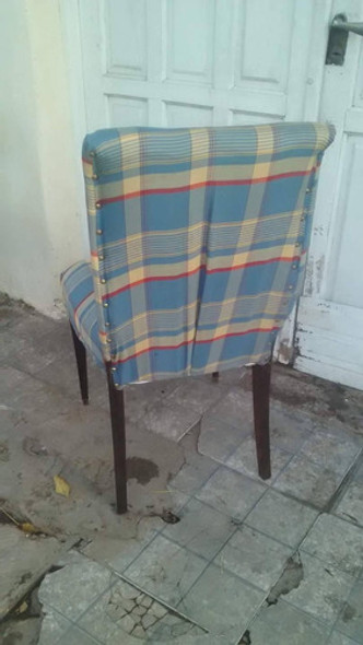Silla Estilo  Ingles Tapizada 1