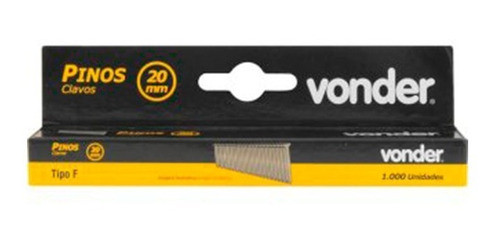 Kit 10cx 1000un Para Grampeador/pinador Gpe916 20mm Vonder 1