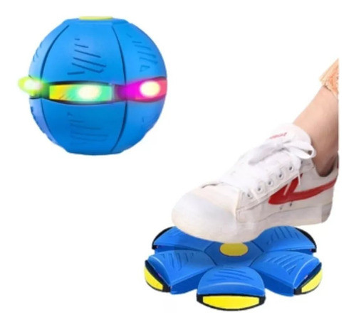 Bola Mágica Voadora Brinquedo Vira Disco Com Luz Led 0