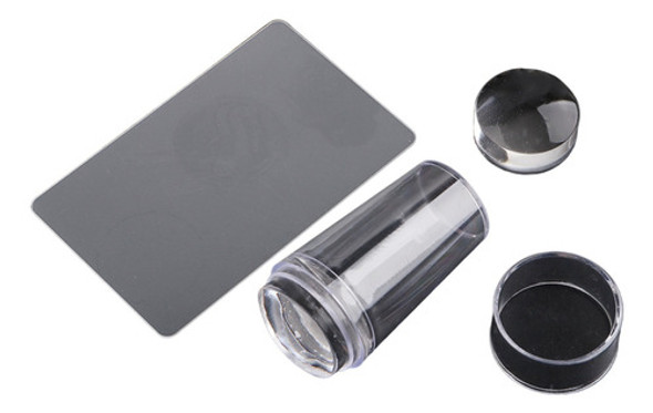 Sello Para Stamping Transparente Con Raspador Y Tapa 0
