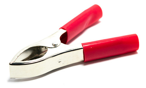 Pinza Cocodrilo 30 Amperes Rojo (70mm) Bornes Bateria X10 0